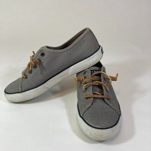 WOMENS SPERRY TOP SIDER GRAY CASUAL SEACOST SHOES